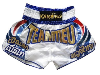 Short Boxe Thai Blanc Personnalisé : KNSCUST-1131